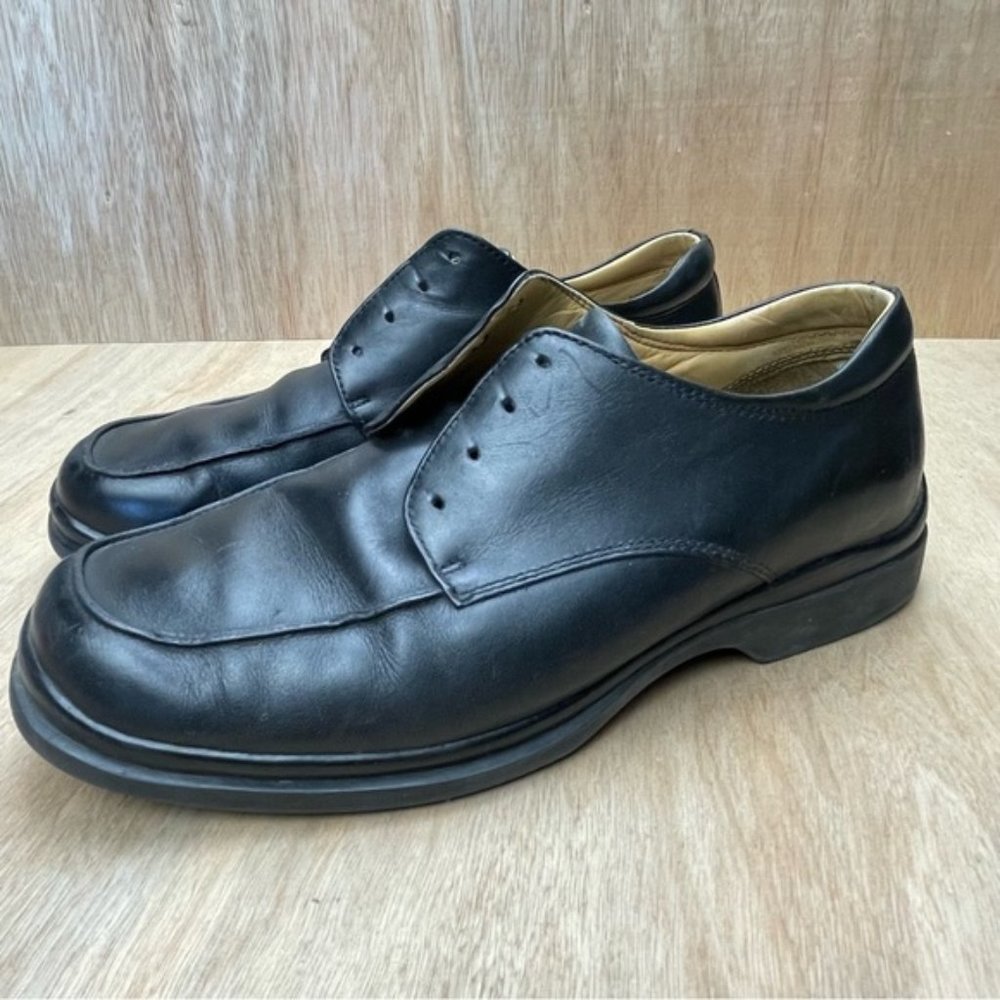FLORSHEIM Black Leather Mens Dress Shoes Oxfords Size 11M Lace Up